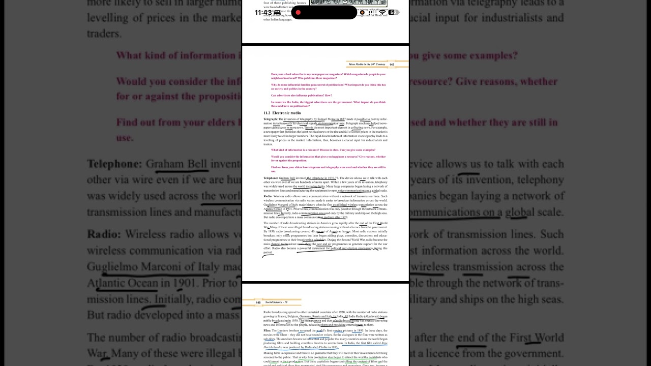 Chapter 10 Mass Media and Communication in 20th century 