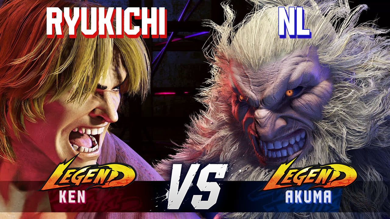SF6 ▰ RYUKICHI (Ken) vs NL (Akuma) ▰ High Level Gameplay