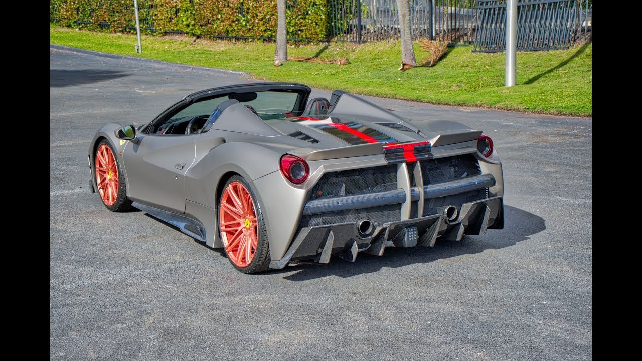 Ferrari 488 Spider Misha Designs Extraordinary BEAST Interior Exterior Start Up Sound & Drive