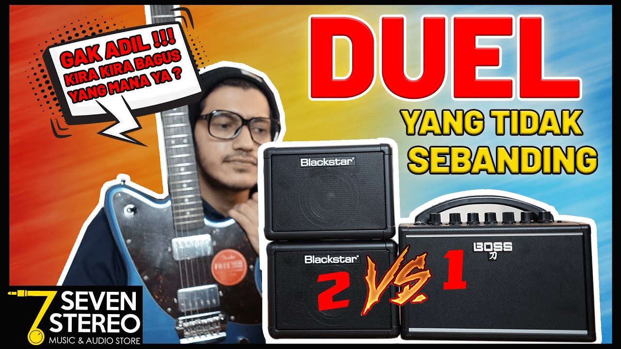 BOSS KATANA MINI VS BLACKSTAR FLY 3 MINI STEREO PACK | BEST MINI GUITAR AMPLIFIER REVIEW INDONESIA