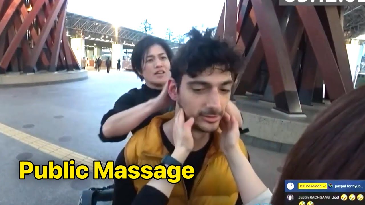 Ice Poseidon Gets a Massage From Strangers in Public!