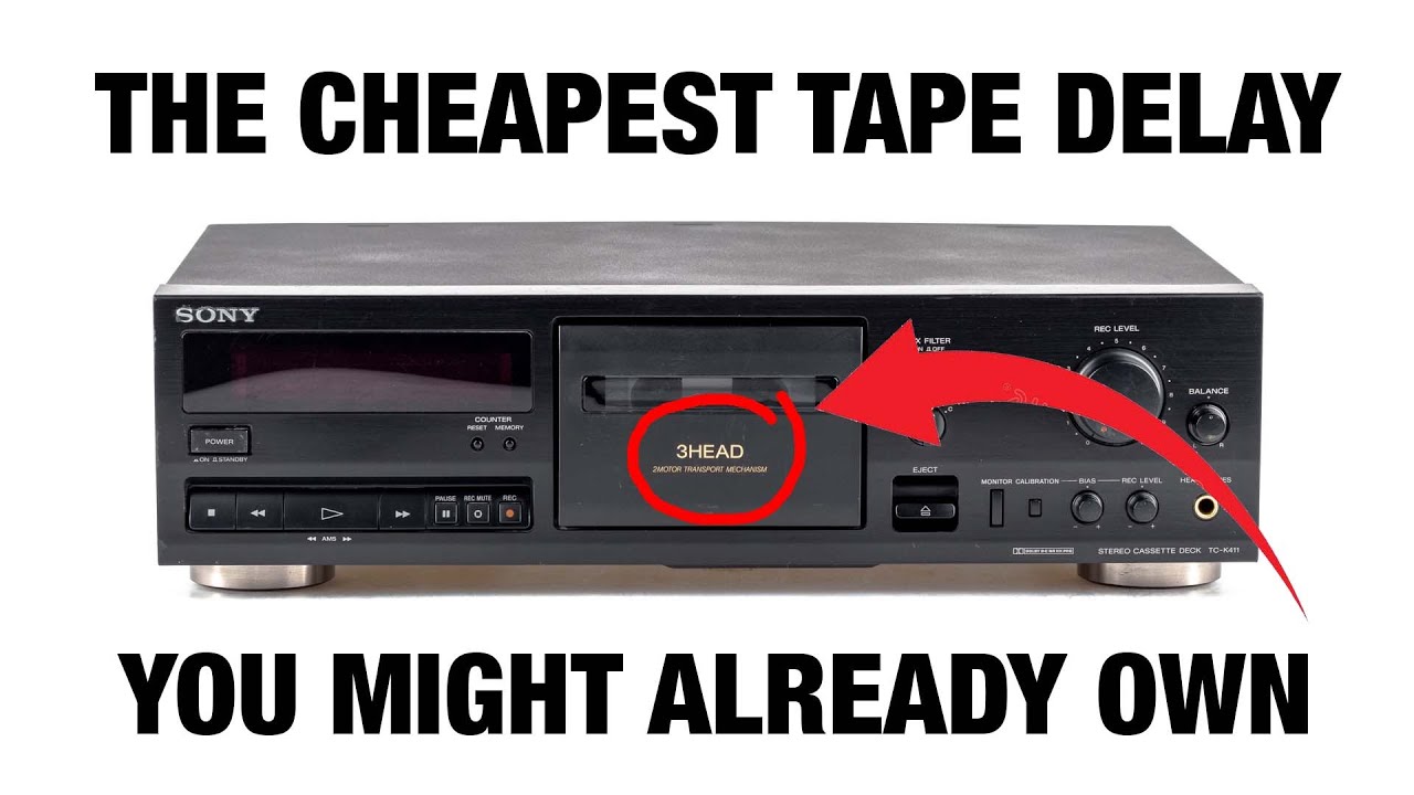 3-head cassette deck as a genuine tape echo, no mods needed. The cheapest alternative to Space Echo