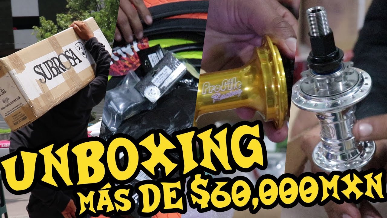 UNBOXING BMX más de $60,000MXN en piezas PROFILE, MADERA, SHADOW, ANIMAL | BMXposser shop