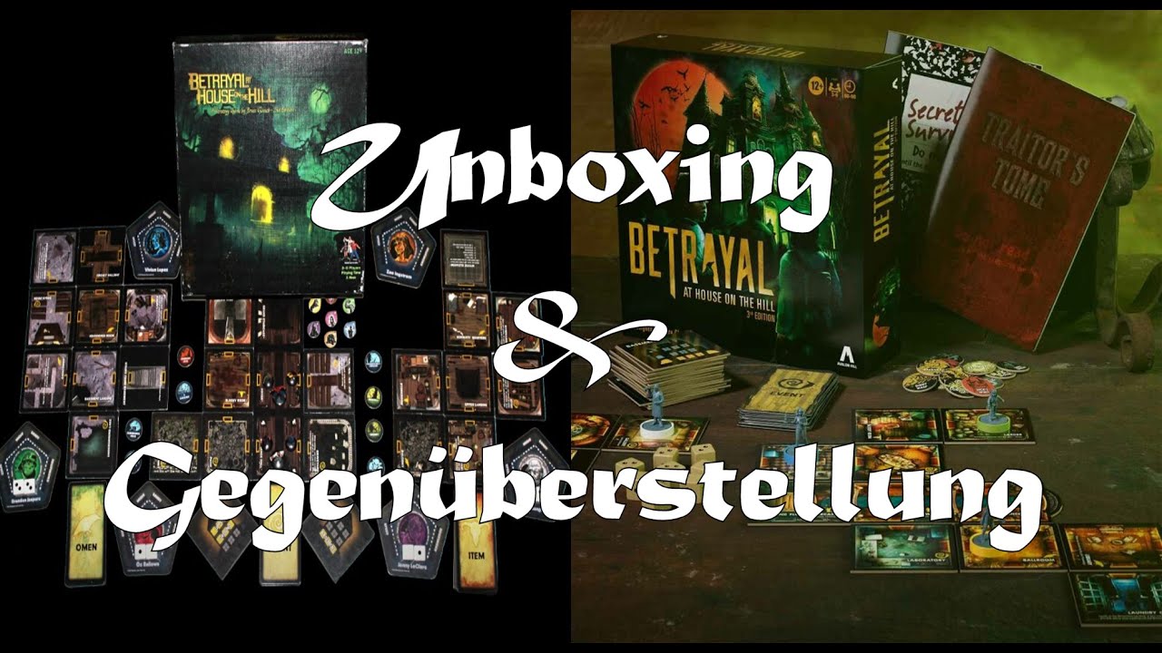 Unboxing & Vergleich: Betrayal at House on the Hill 3.Edition (2022)