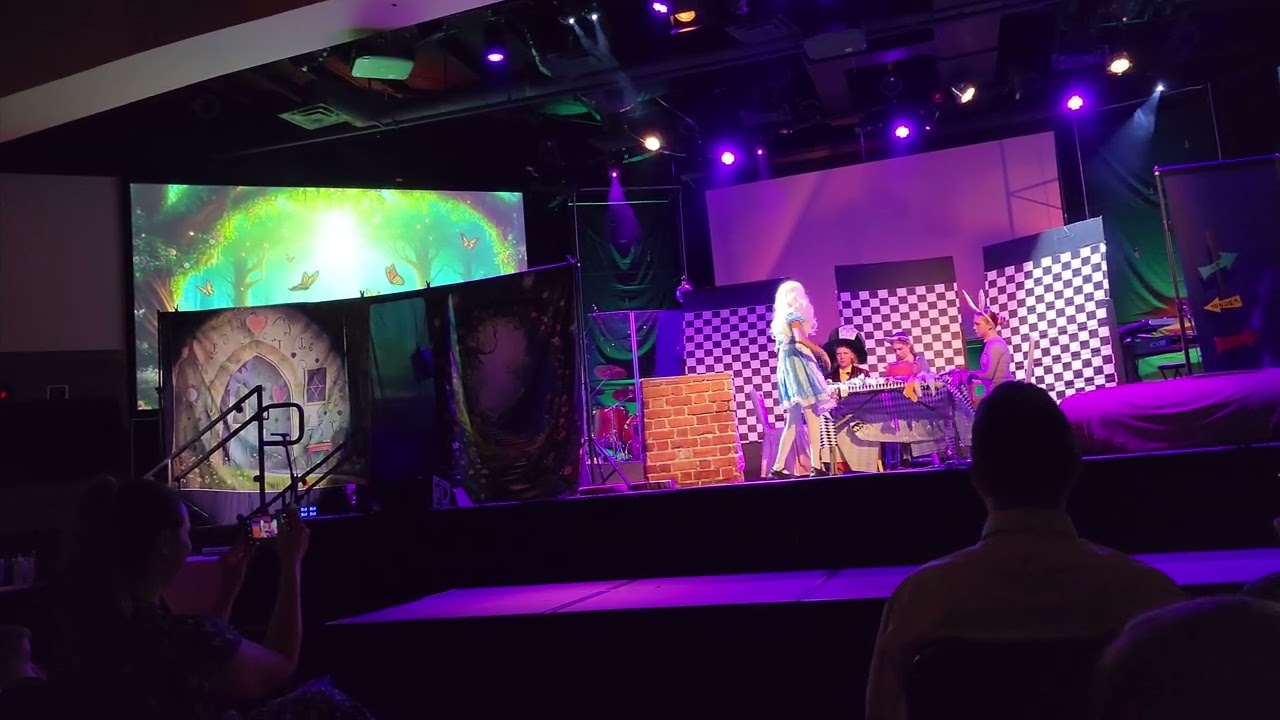 Kayla as Alice, in Alice in wonderland 