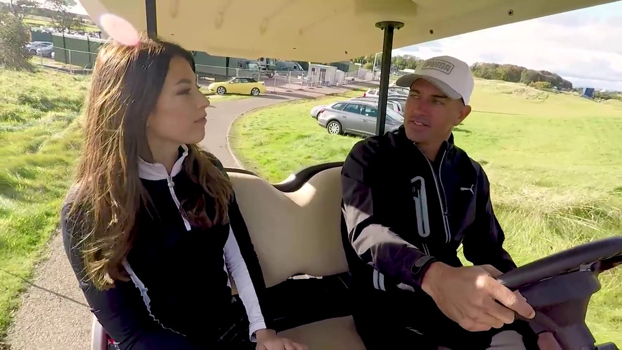 Old Course buggy ride with Kelly Slater