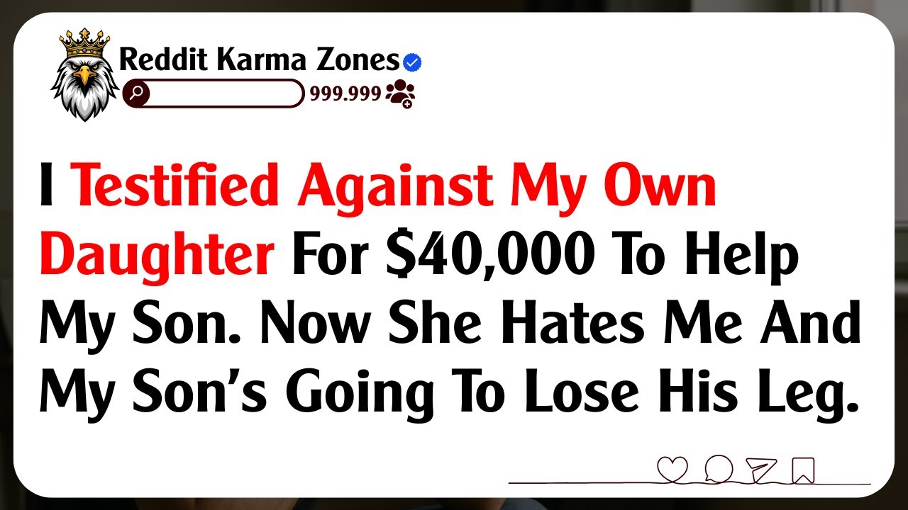 I Testified Against My Own Daughter For $40,000 To Help My Son. Now She Hates Me And My Son's...