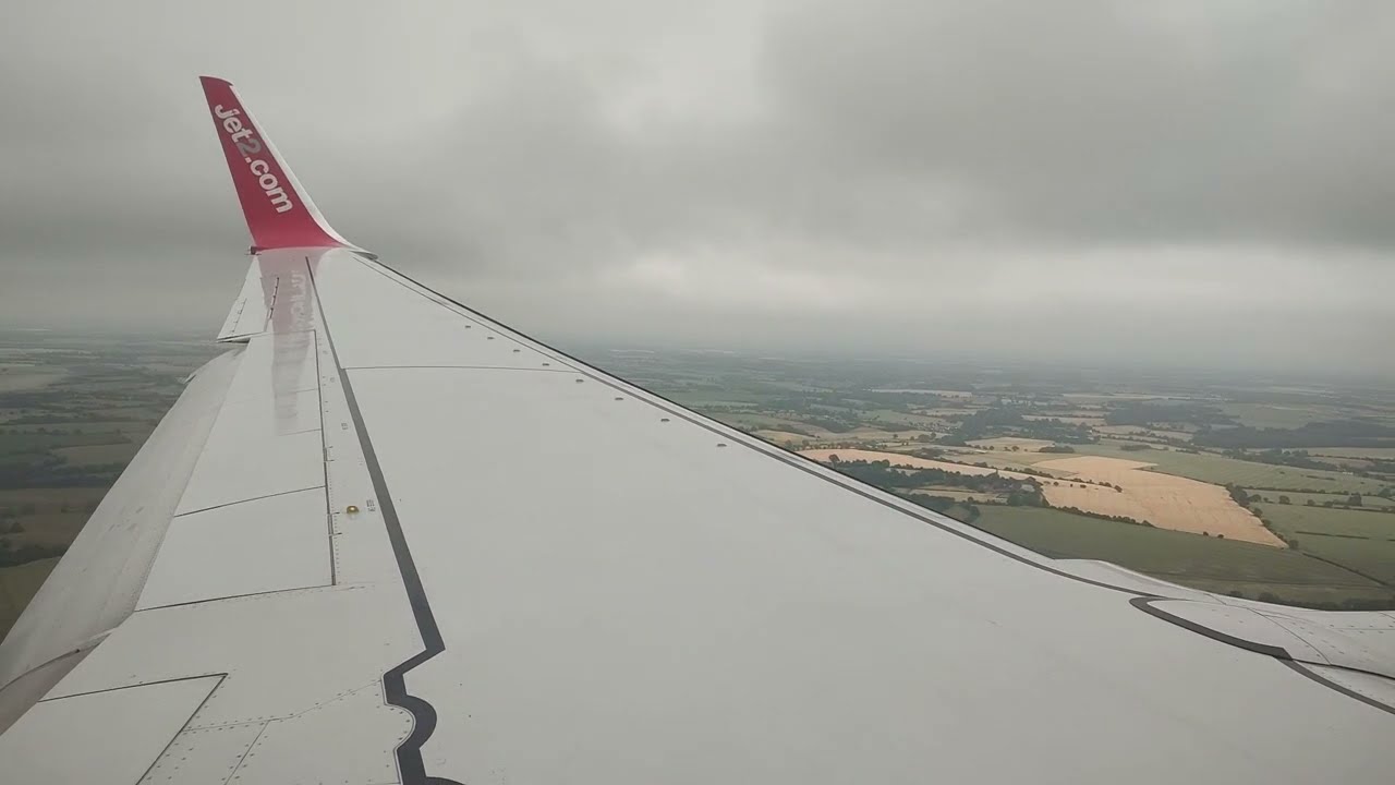 *Wing Seat* Mahon (Menorca) - London Stansted - Jet2 Boeing 737-8BK!