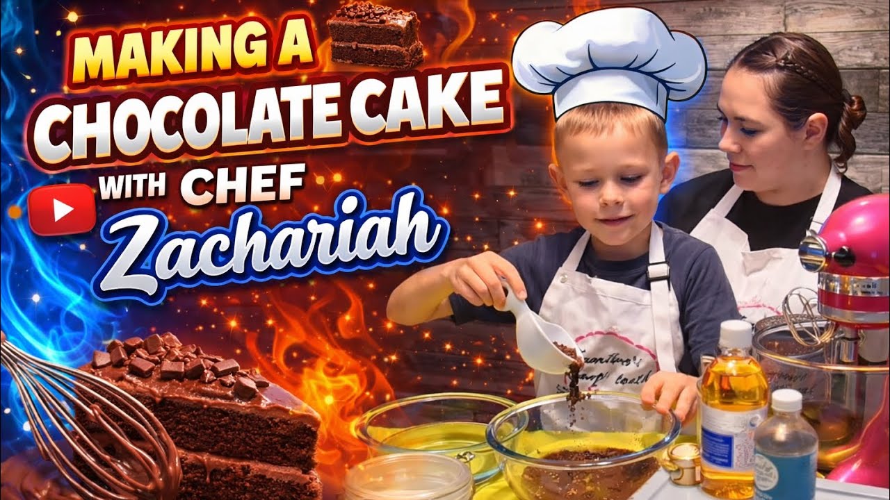 Chef Zachariah on Zamiras sweet tooth! #birthdaycake #baking #chocolate