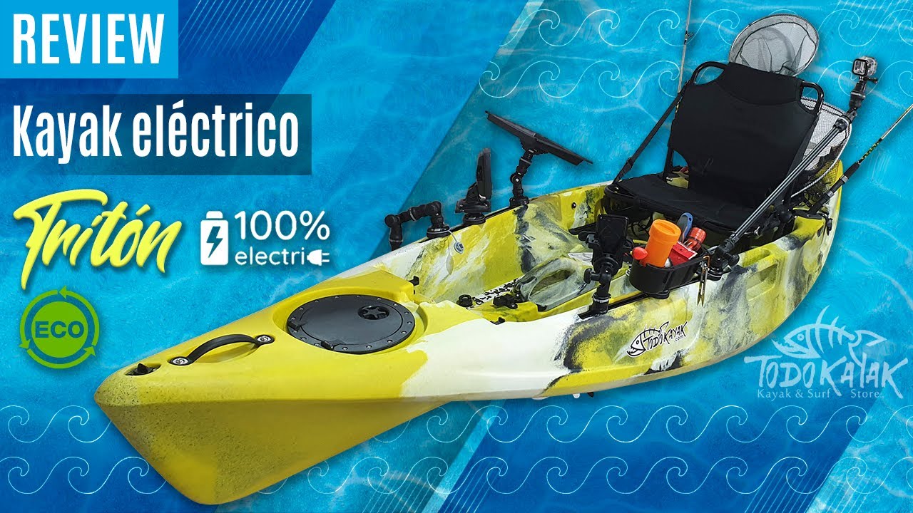 Kayak eléctrico Tritón de pesca. ¡Cero ruido, cero contaminación!
