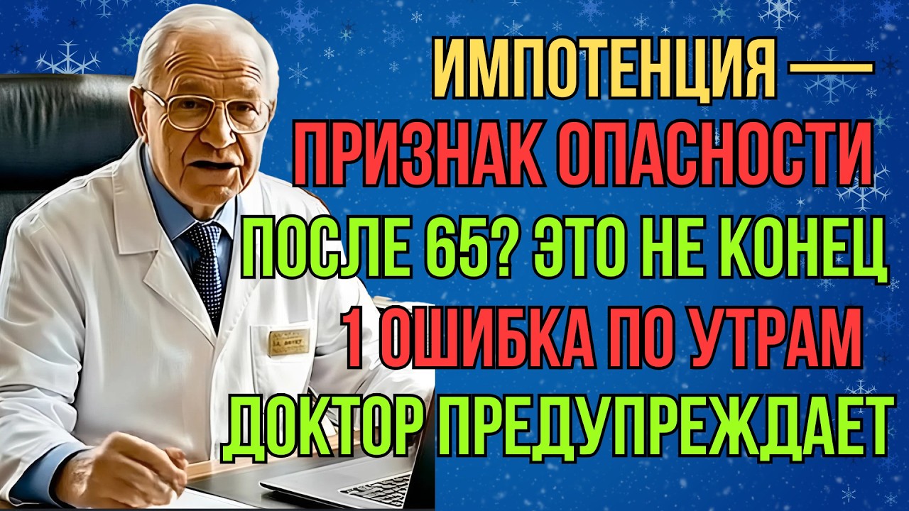 ИМПОТЕНЦИЯ исчезнет навсегда! Мужская потенция восстановится после 65 лет, если ..Рекомендация врача