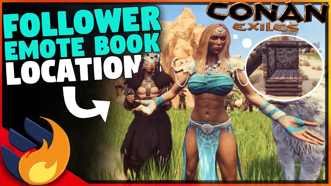 FOLLOWER EMOTE PREVIEW & LOCATIONS 2022 | Conan Exiles |