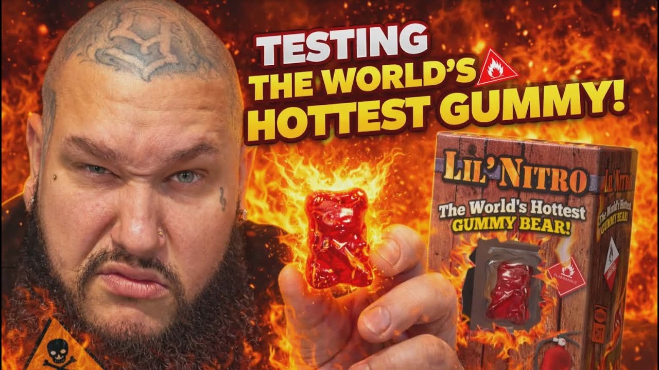 J’ai testé le Gummy Bear le PLUS PIQUANT AU MONDE… et j’ai regretté 🔥🥵