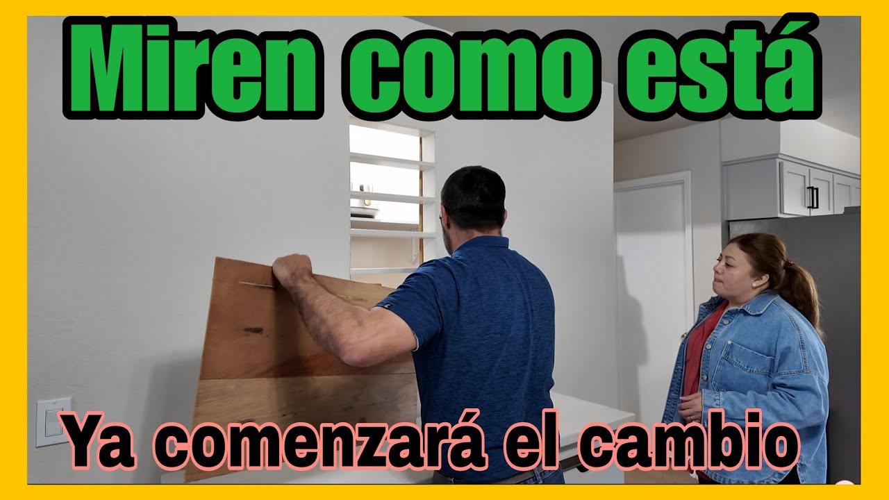 Miren como esta el comedor/Asi quedo el patio.