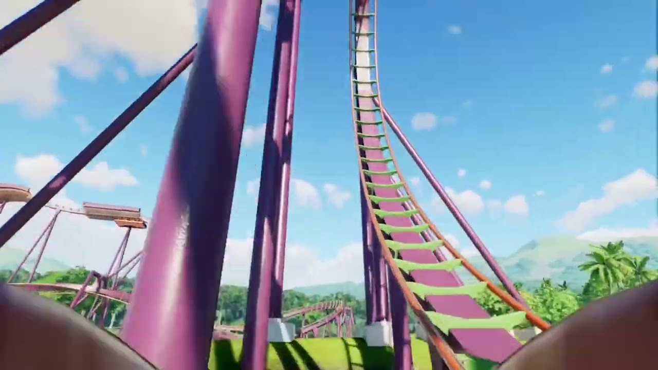 Building a b and m dive coaster in 1,5,10 minutes #viral #planetcoaster2 #rollercoaster 