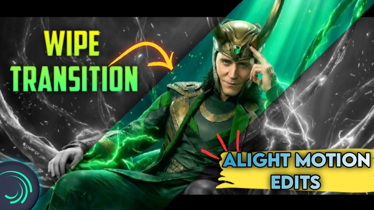 Make Viral Edits in Alight Motion! Cinematic Split Screen & Wipe Transition 🔥
