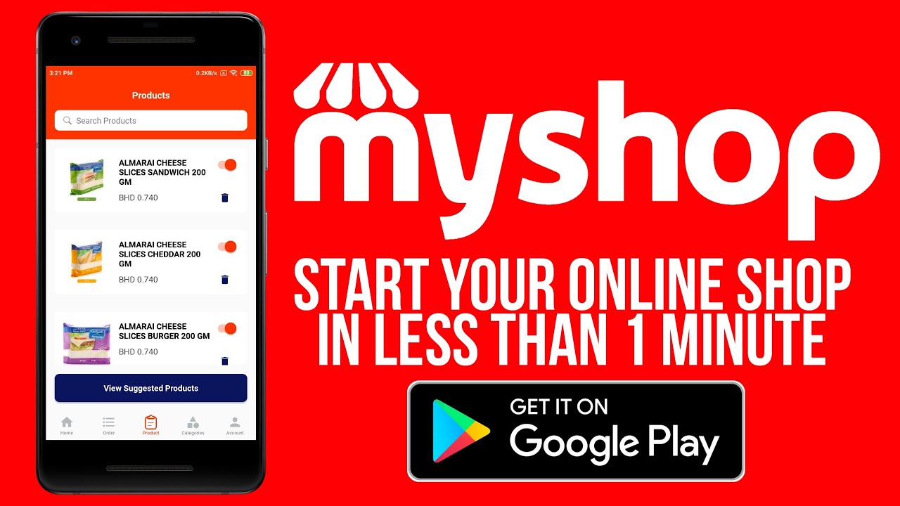 MyShop - Start your online shop in less than 1 min