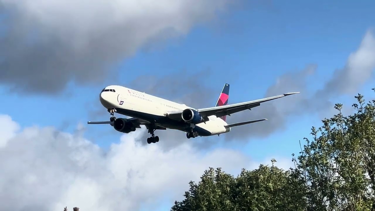 【ヒースロー】デルタ航空 B767-400　RWY27L着陸②