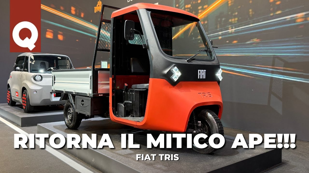 L'APECAR è tornata! E la fa la FIAT (8.000 euro, 500 kg di carico) | Nuovo FIAT TRIS