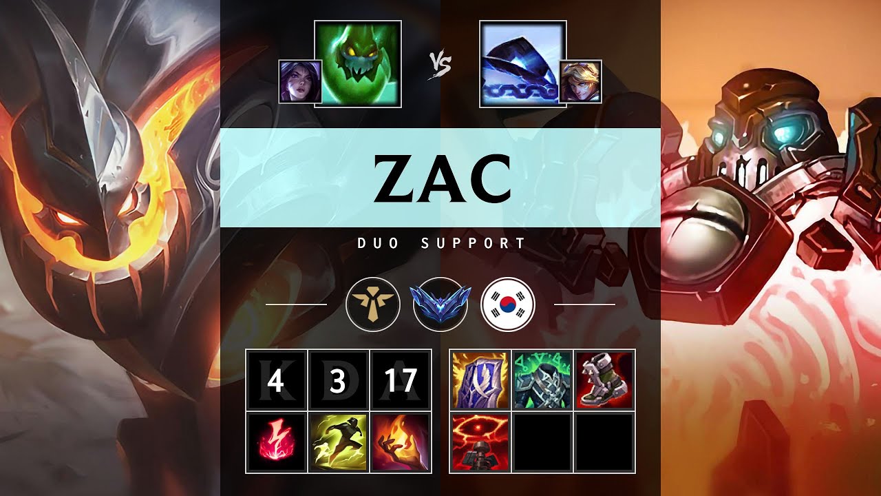 Zac Support vs Xerath - KR Diamond Patch 25.20