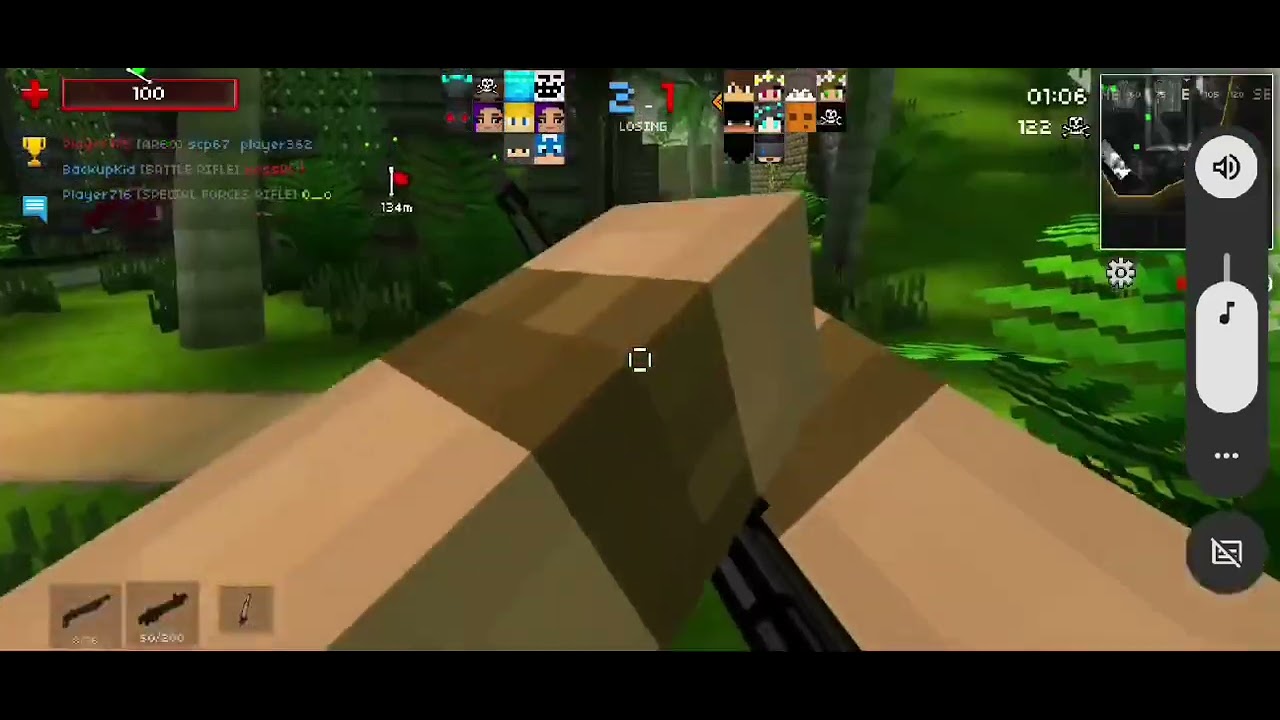pixel strike 3D - captura la bandera - 129 kills 