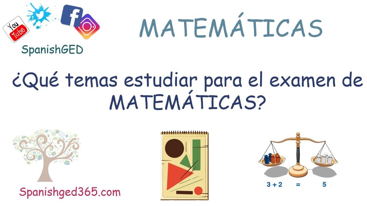¿Qué temas debo estudiar para el examen de matemáticas? 1