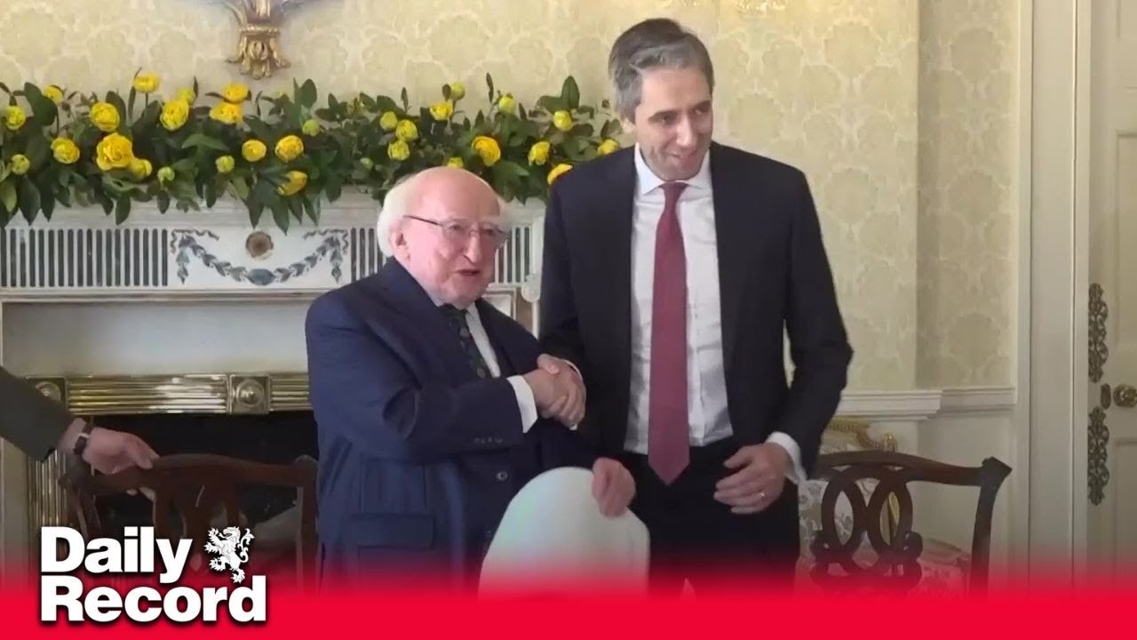 Simon Harris becomes Ireland’s youngest Taoiseach at ceremony with President