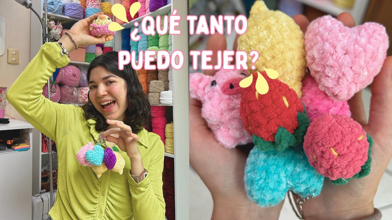 3 días tejiendo para vender ✨  | Amigurumis con chenille, llaveros, pedidos | Crochet vlog