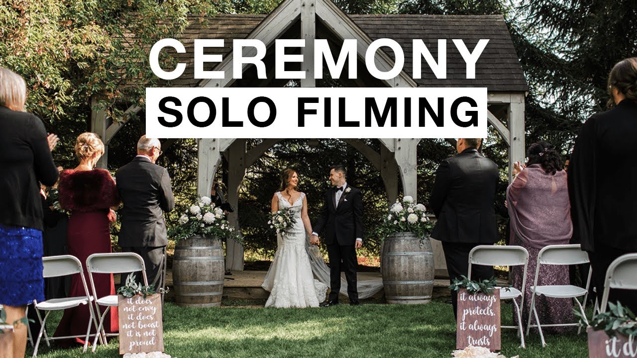 Everything I do to film a wedding ceremony SOLO!