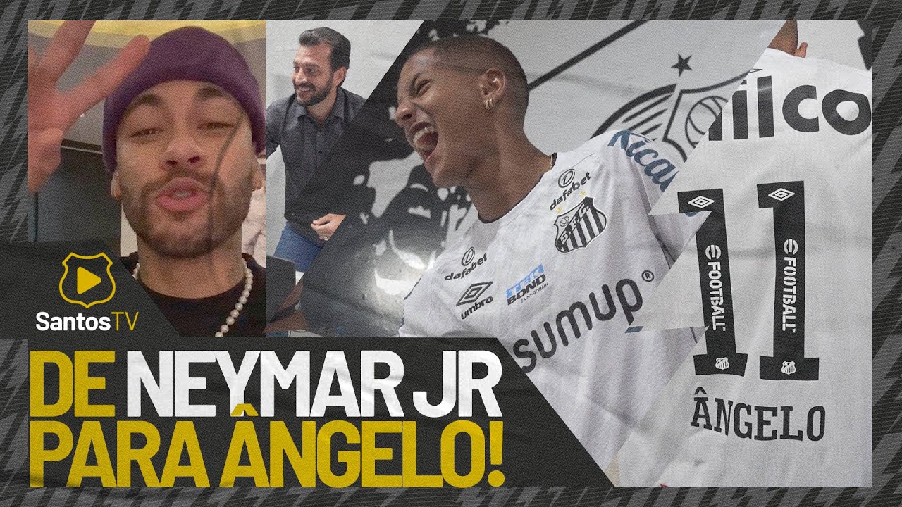 ⚡DE MENINO DA VILA PRA MENINO DA VILA!: &Acirc;NGELO RECEBE A CAMISA 11 DE NEYMAR JR