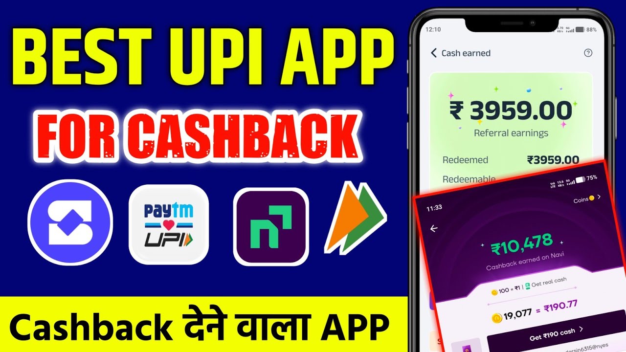 Best upi app for cashback 2026 | Best 3 UPI App | Sabse Jayada Cashback dene wala App ?