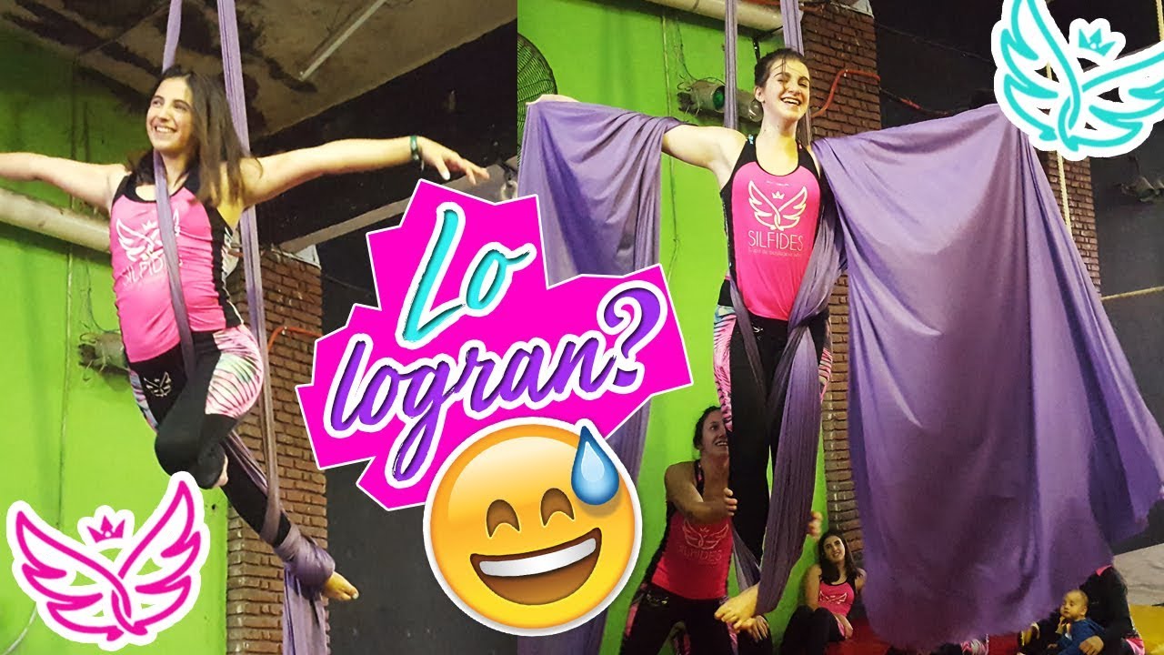 😂 TRAPECISTAS HACEN GIMNASIA EN TELAS | Grupo SILFIDES