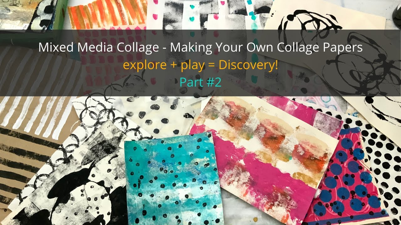 Art Journaling  - Art Journaling Ideas, Techniques & Process - How to Create Collage Papers