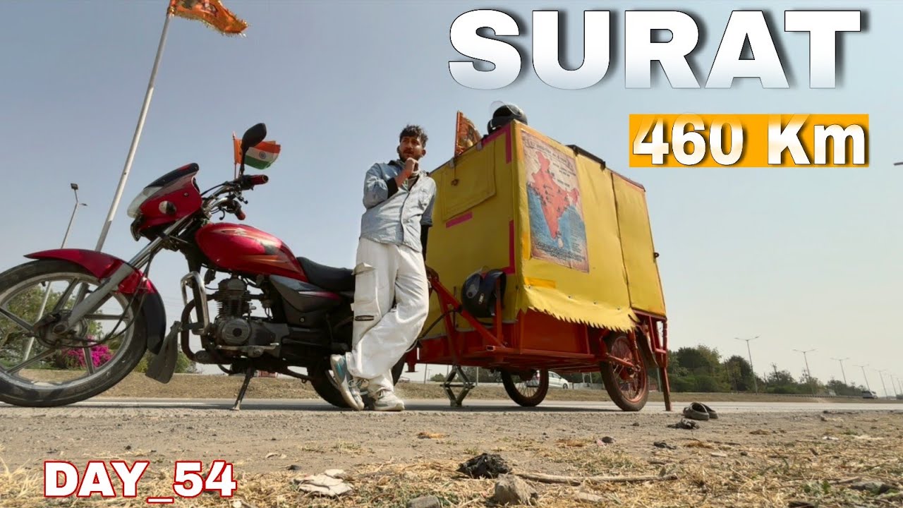 SURAT 460 KM 🙋 | 12 JYOTIRLING 4 DHAM YATRA WITH BIKE CAMPER DAY _54