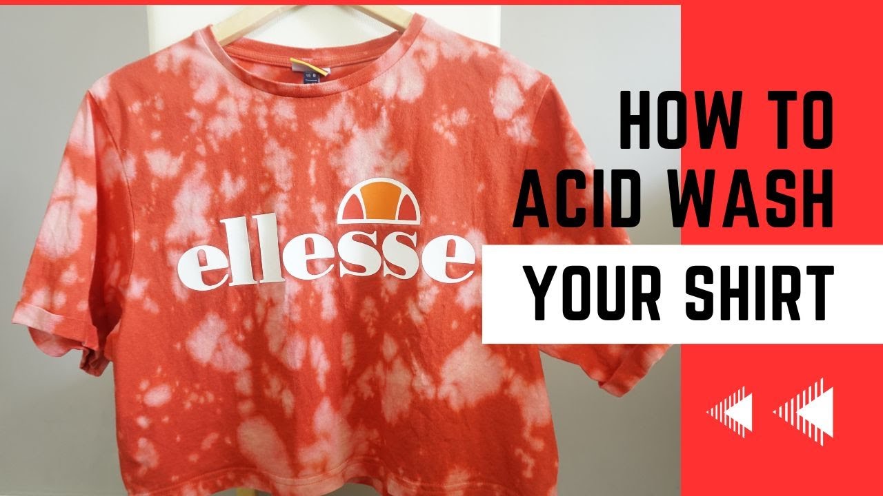 kurze Anleitung f&uuml;r ein handgemachtes Batik Shirt f&uuml;r zu Hause|Methode Bleichen|Acid Washed Look