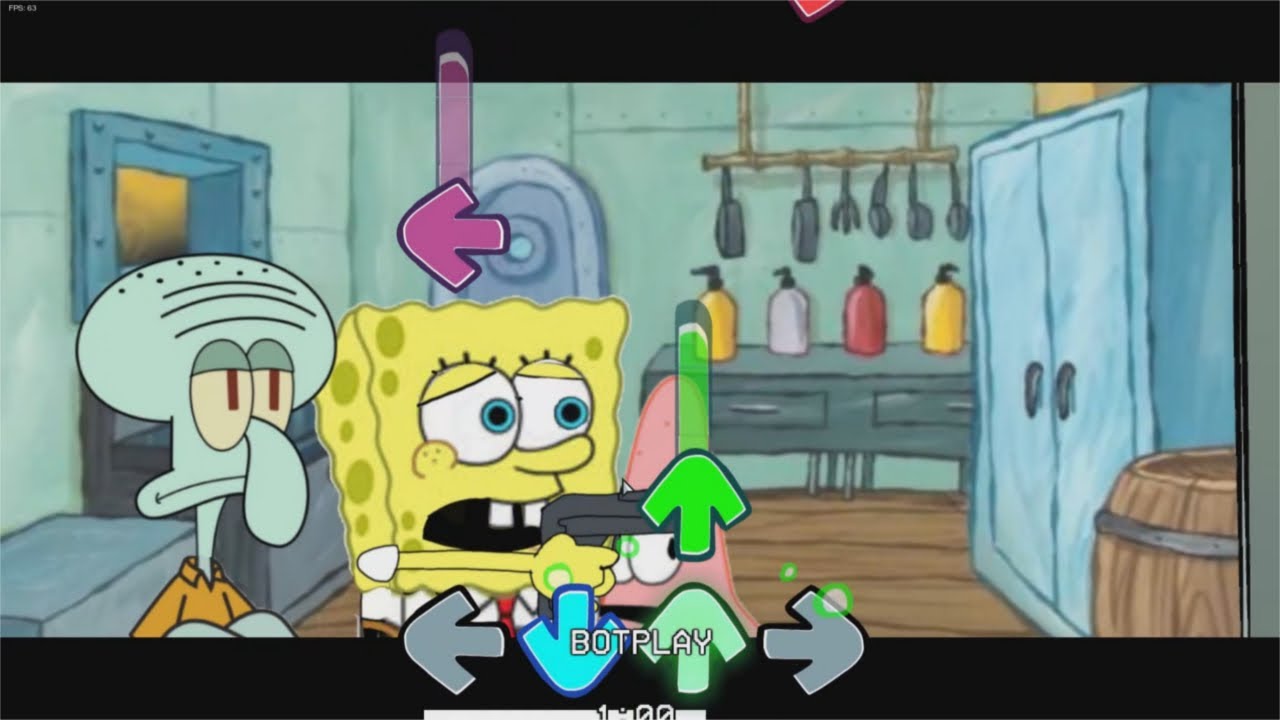 Кавер FNF Spongebob Talk