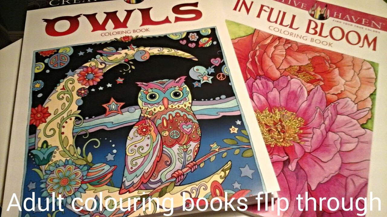 Adult coloring book flip through - creative haven
