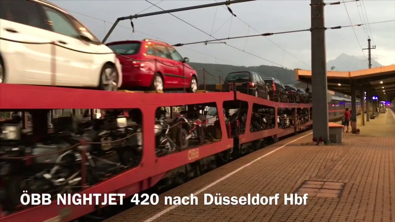 Nightjet ÖBB Abfahrt in Innsbruck
