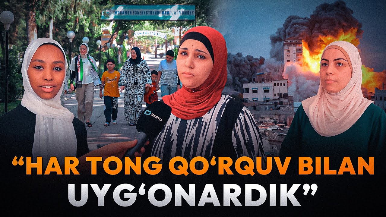 G‘azodan evakuatsiya qilingan falastinliklarga O‘zbekistonda g‘amxo‘rlik ko‘rsatilmoqda