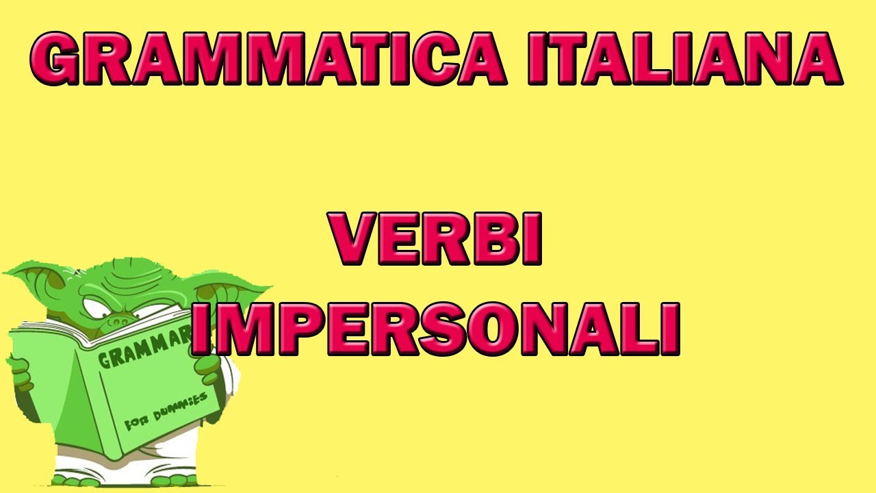 I verbi impersonali