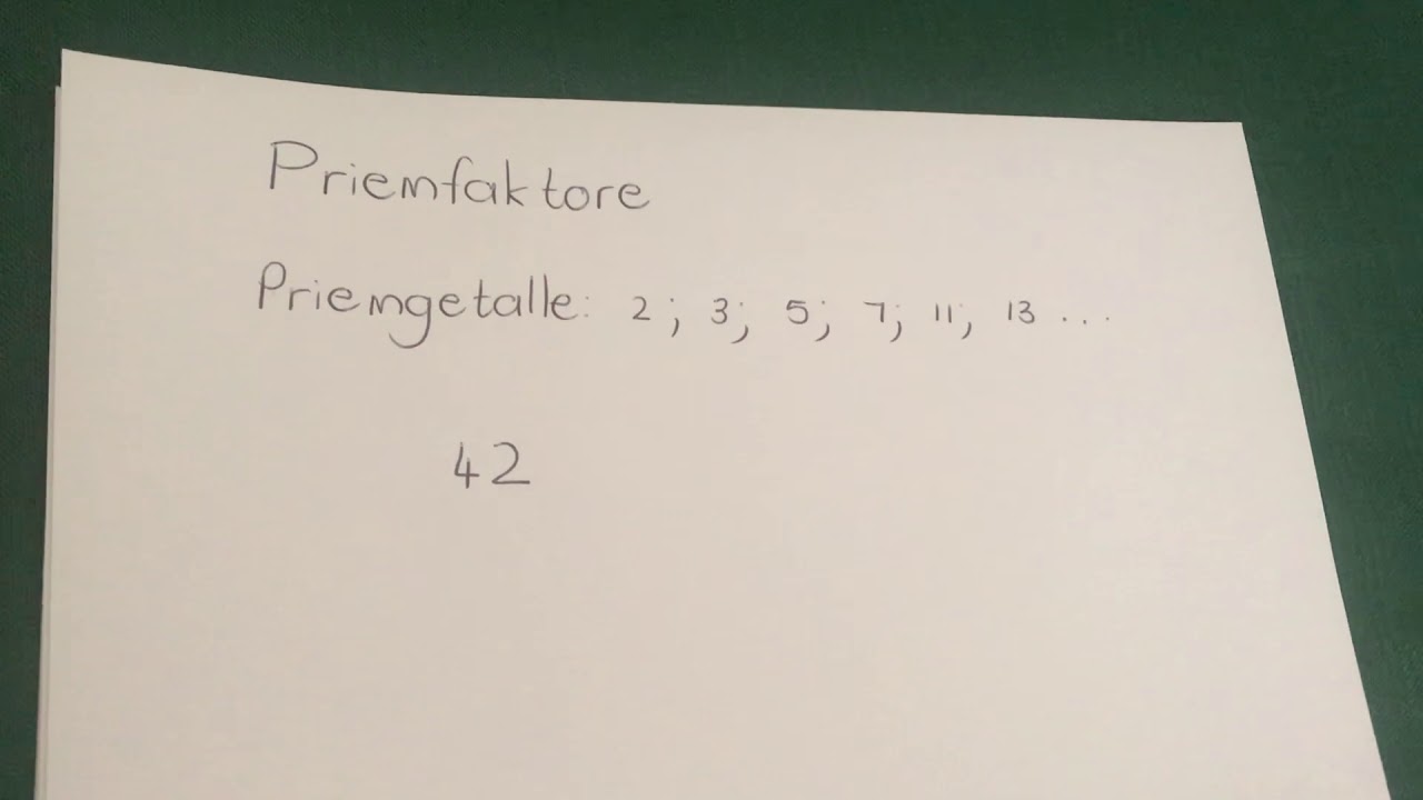 Priemfaktore graad 6