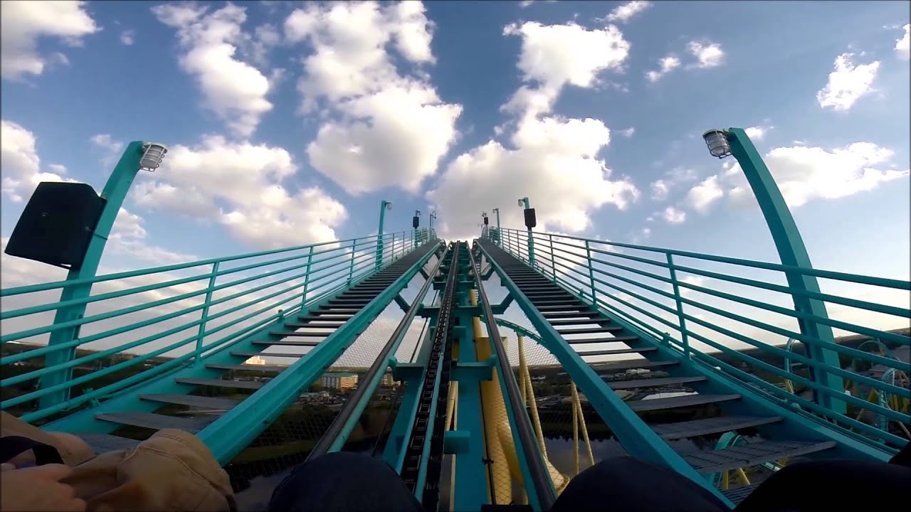 Kraken Sea World Orlando POV GoPro Hero 3+ 1080p Super View  - 20-Mar-14