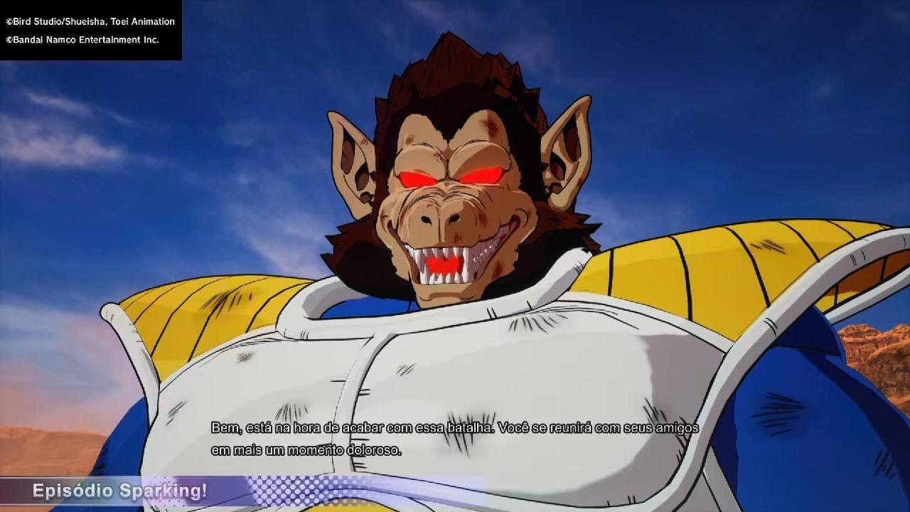 DRAGON BALL: Sparking! Ss1 goku vs vegeta oozaru