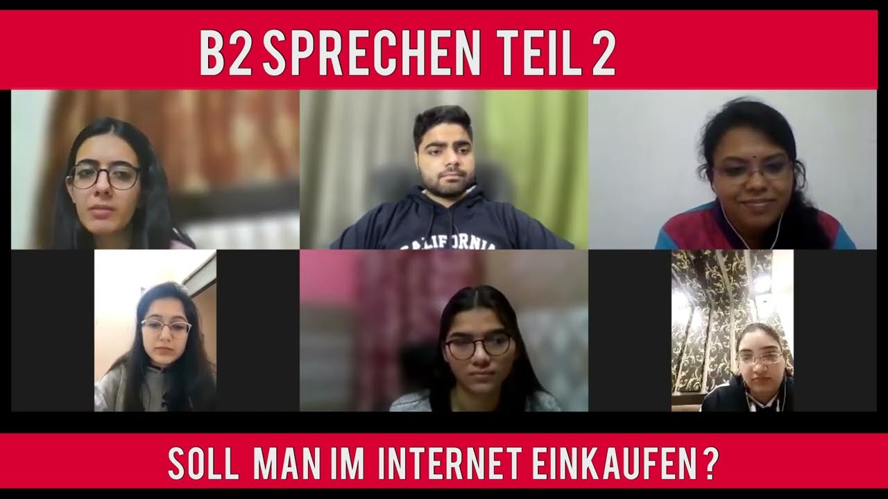 Soll man im Internet einkaufen ? | Diskussion | B2 Sprechen Teil 2