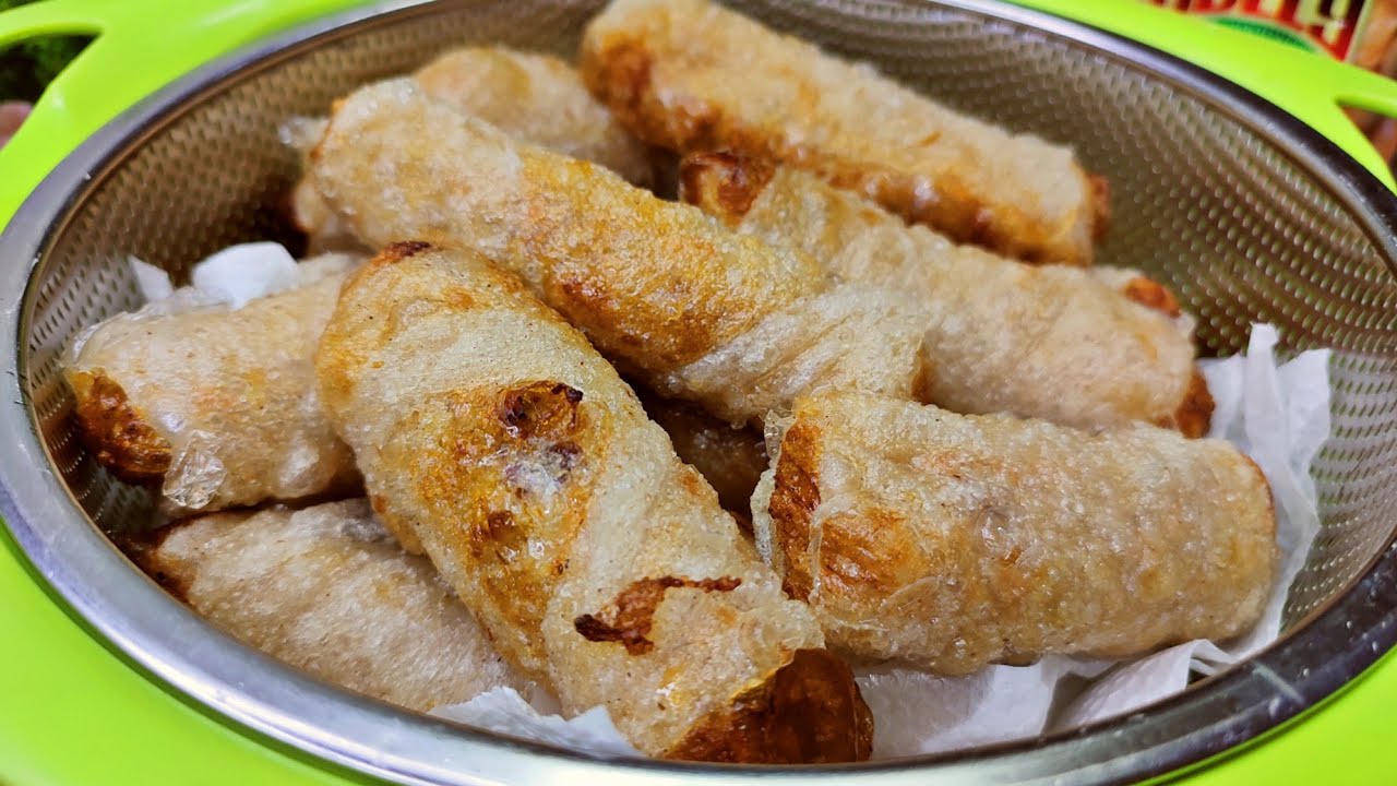 NO MEAT Recipe! MASARAP at MURANG Merienda o Ulam Idea! Crispy Rice Paper Rolls! StrawBerry-Gery