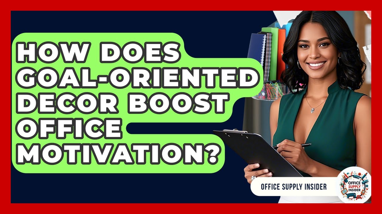 How Does Goal-oriented Decor Boost Office Motivation? - Office Supply Insider