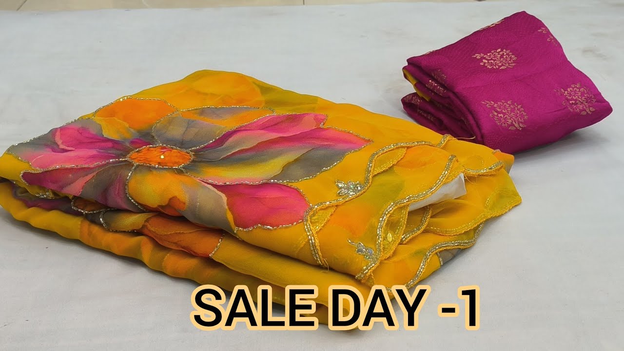 108 पार्टी वियर साडी ओ का महासेल |SALE DAY 1#newfancysaree #sadi 