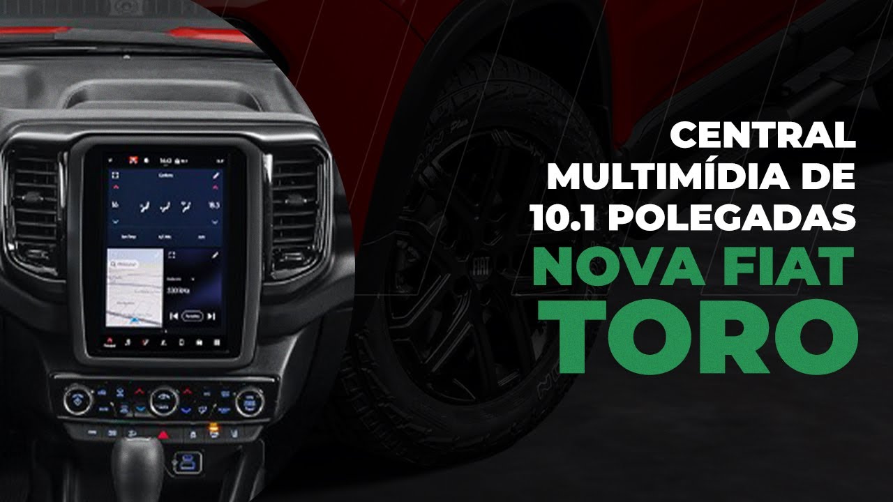 Central Multimídia de 10.1 polegadas da Nova Fiat Toro