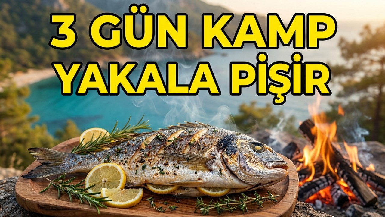Antalya (Karaöz) Balık Avı. Yakala Pişir. 3 Gün Kamp.