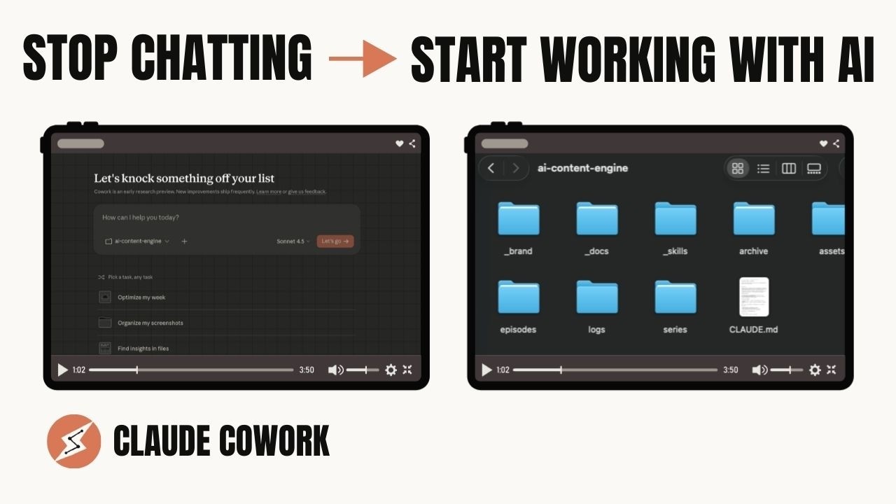 Stop Chatting With AI  Start Working With It  (Claude Cowork Setup)
